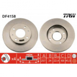 Piduriketas TRW DF4158