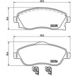 Piduriklotsi komplekt, ketaspidur BREMBO P 59 036