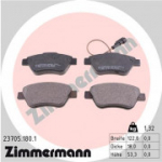 Piduriklotsi komplekt, ketaspidur ZIMMERMANN 23705.180.1