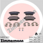 Piduriklotsi komplekt, ketaspidur ZIMMERMANN 24820.160.2