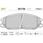 Piduriklotsi komplekt, ketaspidur VALEO 301759