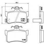 Piduriklotsi komplekt, ketaspidur BREMBO P 28 027