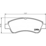 Piduriklotsi komplekt, ketaspidur HELLA 8DB 355 011-071