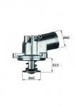 Termostaat, jahutusvedelik MAHLE ORIGINAL TI 21 71