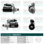 Starter HOFFER H5010312