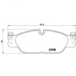Piduriklotsi komplekt, ketaspidur BREMBO P 36 021