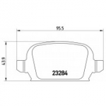 Piduriklotsi komplekt, ketaspidur BREMBO P 59 037