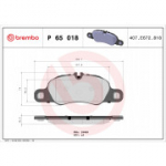 Piduriklotsi komplekt, ketaspidur BREMBO P 65 018