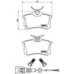 Piduriklotsi komplekt, ketaspidur BREMBO P 85 066