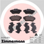 Piduriklotsi komplekt, ketaspidur ZIMMERMANN 24578.165.1