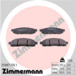 Piduriklotsi komplekt, ketaspidur ZIMMERMANN 25087.170.1