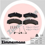 Piduriklotsi komplekt, ketaspidur ZIMMERMANN 29076.200.1