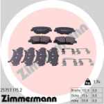 Piduriklotsi komplekt, ketaspidur ZIMMERMANN 25757.175.2