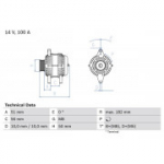 Generaator BOSCH 0 986 043 680