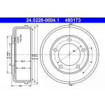 Piduritrummel ATE 24.0228-0004.1