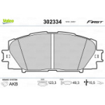 Piduriklotsi komplekt,ketaspidur VALEO 302334