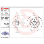 Piduriketas BREMBO 08.B391.27