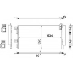 Kondensaator,kliimaseade MAHLE ORIGINAL AC 312 001S