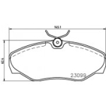 Piduriklotsi komplekt, ketaspidur HELLA 8DB 355 011-091