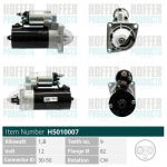Starter HOFFER H5010007
