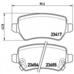 Piduriklotsi komplekt, ketaspidur BREMBO P 59 038
