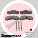 Piduriklotsi komplekt, ketaspidur ZIMMERMANN 29121.200.1