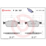 Piduriklotsi komplekt, ketaspidur BREMBO P 24 157