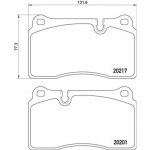 Piduriklotsi komplekt, ketaspidur BREMBO P 02 002