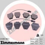 Piduriklotsi komplekt, ketaspidur ZIMMERMANN 23280.180.1