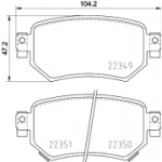 Piduriklotsi komplekt,ketaspidur BREMBO P 49 059