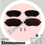 Piduriklotsi komplekt, ketaspidur ZIMMERMANN 22610.180.1