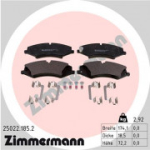 Piduriklotsi komplekt, ketaspidur ZIMMERMANN 25022.185.2