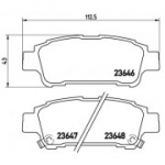 Piduriklotsi komplekt, ketaspidur BREMBO P 83 056