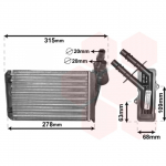 Soojusvaheti, salongik&uuml;te VAN WEZEL 43006228
