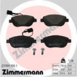 Piduriklotsi komplekt, ketaspidur ZIMMERMANN 23709.190.1
