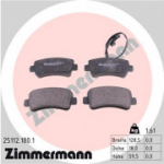 Piduriklotsi komplekt, ketaspidur ZIMMERMANN 25112.180.1