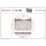Piduriklotsi komplekt, ketaspidur BREMBO P 50 095