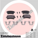 Piduriklotsi komplekt, ketaspidur ZIMMERMANN 24606.175.2