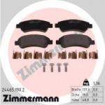 Piduriklotsi komplekt, ketaspidur ZIMMERMANN 24465.190.2