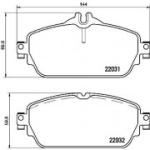 Piduriklotsi komplekt, ketaspidur BREMBO P 50 118