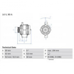 Generaator BOSCH 0 986 045 181