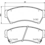 Piduriklotsi komplekt,ketaspidur BREMBO P 49 060