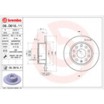 Piduriketas BREMBO 08.D616.11