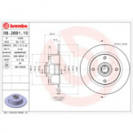Piduriketas BREMBO 08.2691.10