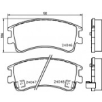 Piduriklotsi komplekt, ketaspidur HELLA 8DB 355 011-141