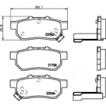 Piduriklotsi komplekt, ketaspidur HELLA 8DB 355 017-151