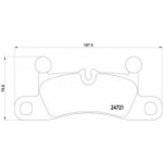 Piduriklotsi komplekt, ketaspidur BREMBO P 65 027