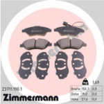 Piduriklotsi komplekt, ketaspidur ZIMMERMANN 23711.190.1