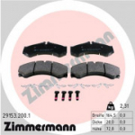 Piduriklotsi komplekt, ketaspidur ZIMMERMANN 29153.200.1