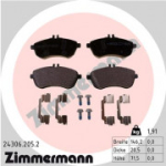 Piduriklotsi komplekt, ketaspidur ZIMMERMANN 24306.205.2